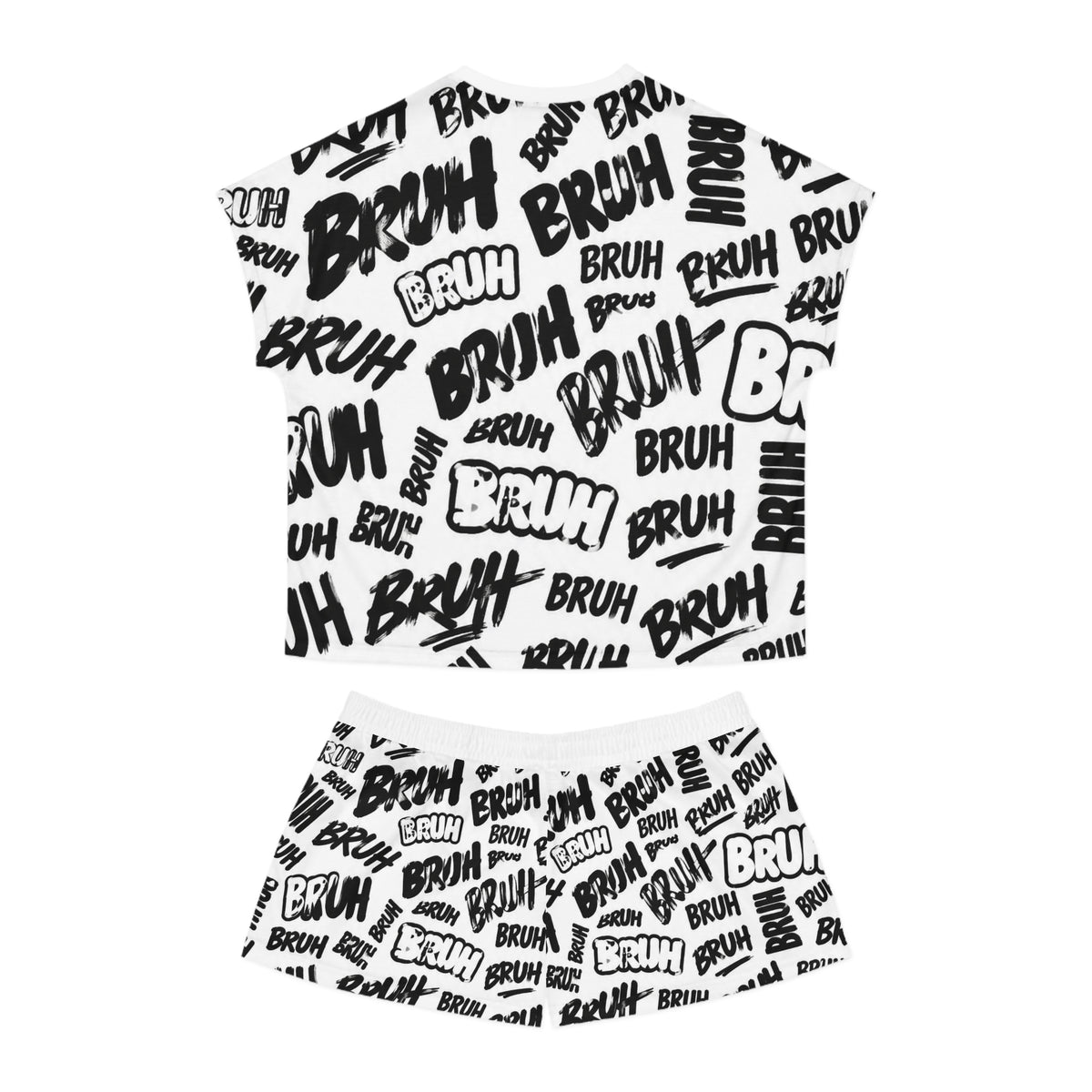 Conjunto de pijama corto para mujer (estampado completo)