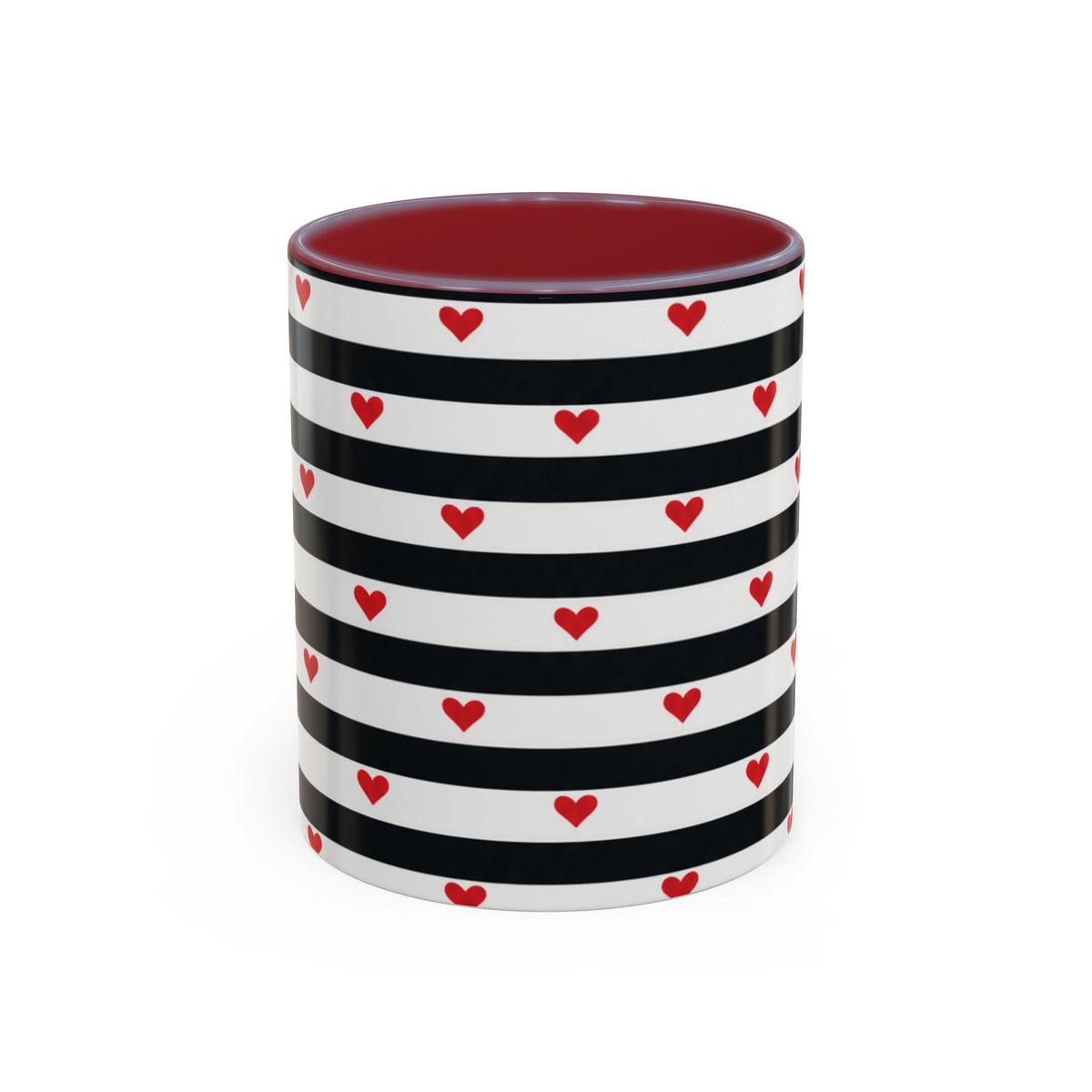 TAZA MINI DE CORAZONES ROJOS