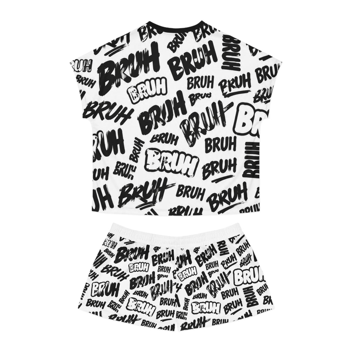 Conjunto de pijama corto para mujer (estampado completo)