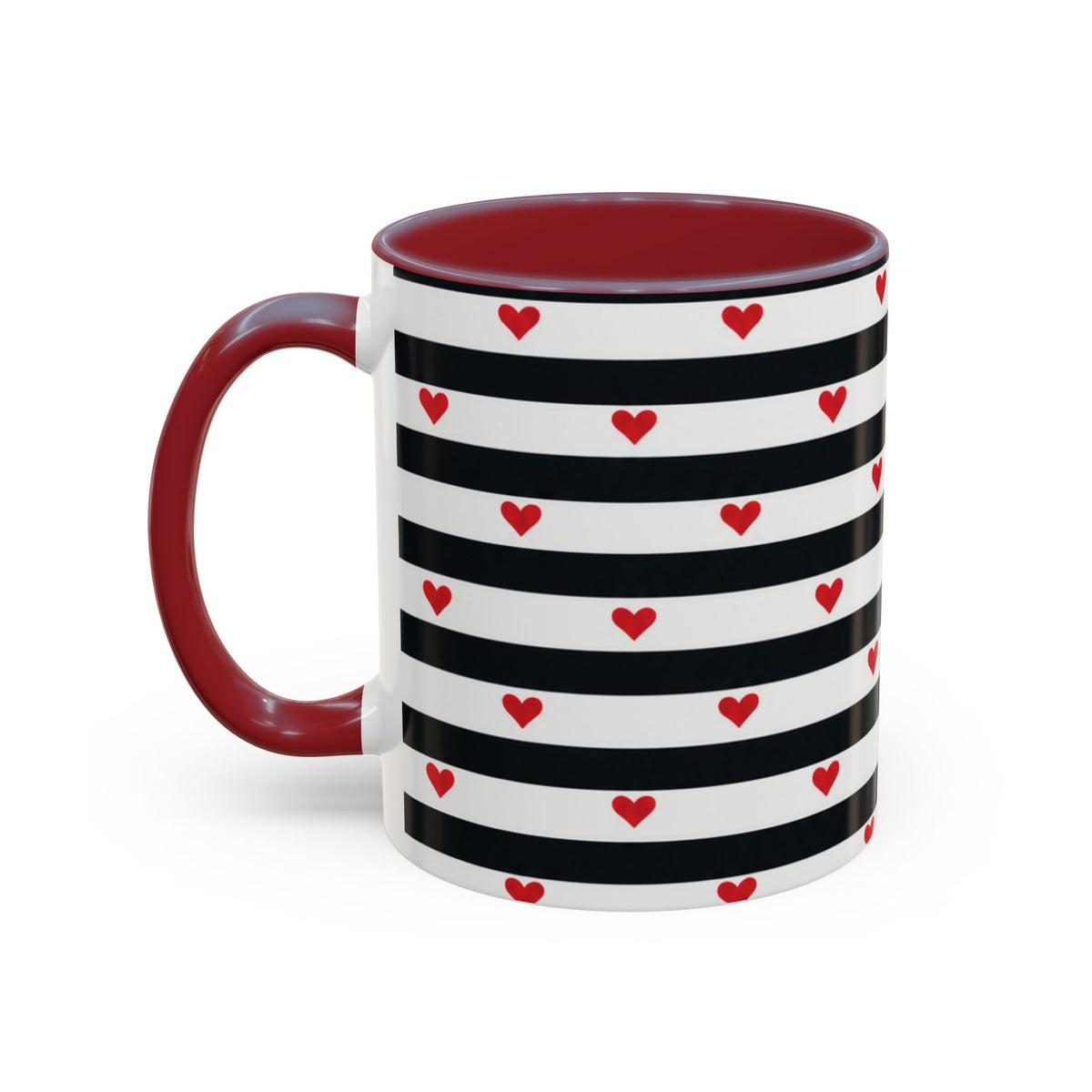 TAZA MINI DE CORAZONES ROJOS