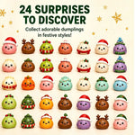 Calendario de Adviento navideño de squishies