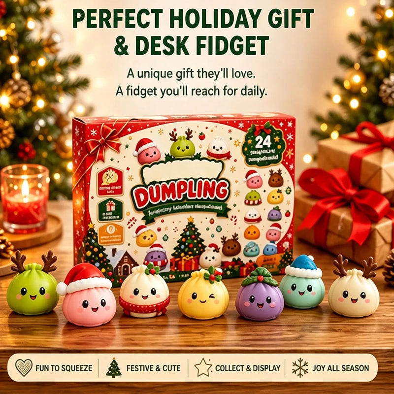 Calendario de Adviento navideño de squishies