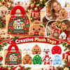 Muñeco de peluche tipo squishy de bollo navideño