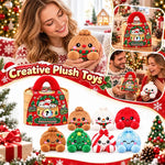 Muñeco de peluche tipo squishy de bollo navideño