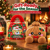 Muñeco de peluche tipo squishy de bollo navideño