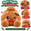 Muñeco de peluche tipo squishy de bollo navideño