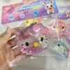 Pelota antiestrés blandita de Hello Kitty con purpurina